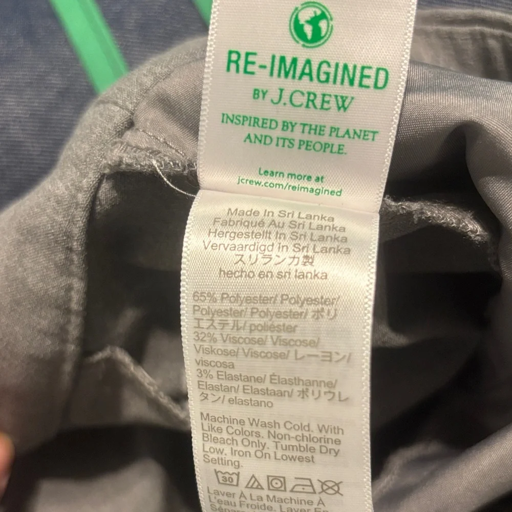 J. Crew Classic Gray Ruby Cropped Trousers